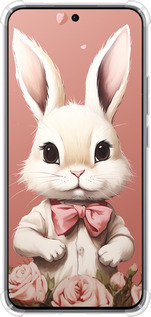 Силикон с усиленными углами чехол Зайчик для Oppo Reno12 Pro 5G - 5669sp-3740 изображение 