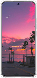 Силикон с усиленными углами чехол Пальмы для Oppo Reno12 Pro 5G - 5873sp-3740 изображение 