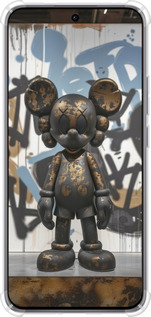 Силикон с усиленными углами чехол Bronze kaws v2 для Oppo Reno12 Pro 5G - 6098sp-3740 изображение 