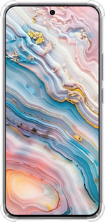 Силикон с усиленными углами чехол Мрамор красивый для Oppo Reno12 Pro 5G - 6376sp-3740 изображение 
