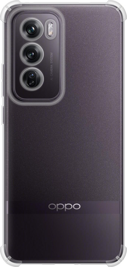 Силикон с усиленными углами чехол Прозрачный для Oppo Reno12 Pro 5G - 5636sp-3740 изображение 