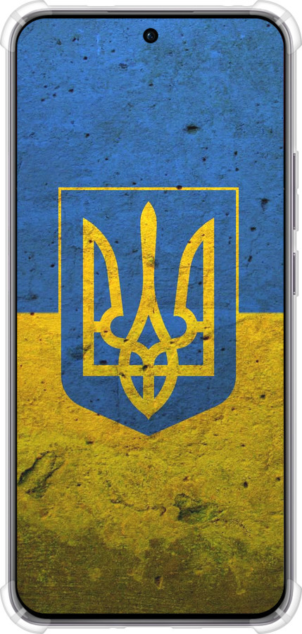 Силикон с усиленными углами чехол Флаг и герб Украины 2 для Oppo Reno12 Pro 5G - 378sp-3740 изображение 