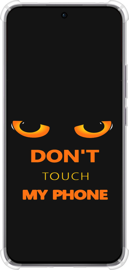 Силикон с усиленными углами чехол Don't touch the phone для Oppo Reno12 Pro 5G - 4261sp-3740 изображение 