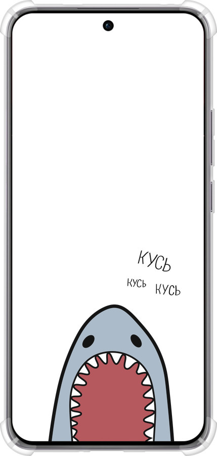 Силикон с усиленными углами чехол Акула для Oppo Reno12 Pro 5G - 4870sp-3740 изображение 