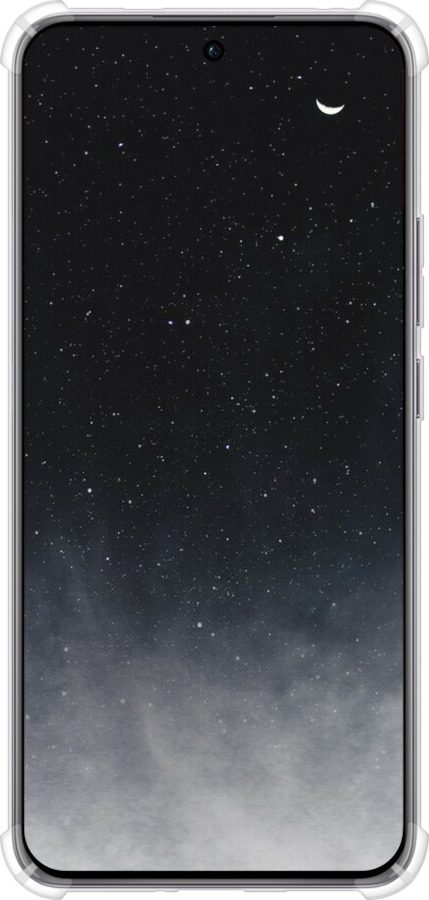 Силикон с усиленными углами чехол Сині хмари, Синій місяць для Oppo Reno12 Pro 5G - 6396sp-3740 изображение 