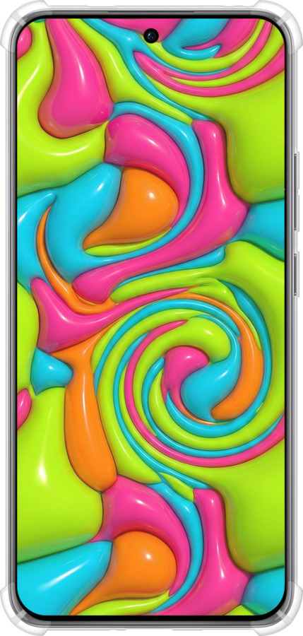 Силикон с усиленными углами чехол Y2K Jelly Dream для Oppo Reno12 Pro 5G - 6780sp-3740 изображение 