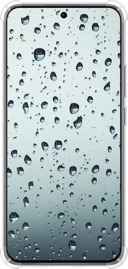 Силіконовий протиударний с посиленими кутами чехол Скло в краплях для Oppo Reno12 Pro 5G - 848sp-3740 изображение 