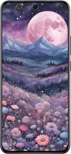 Силиконовый чехол Ночь луна арт для Oppo Reno12 Pro 5G - 6319u-3740 изображение 