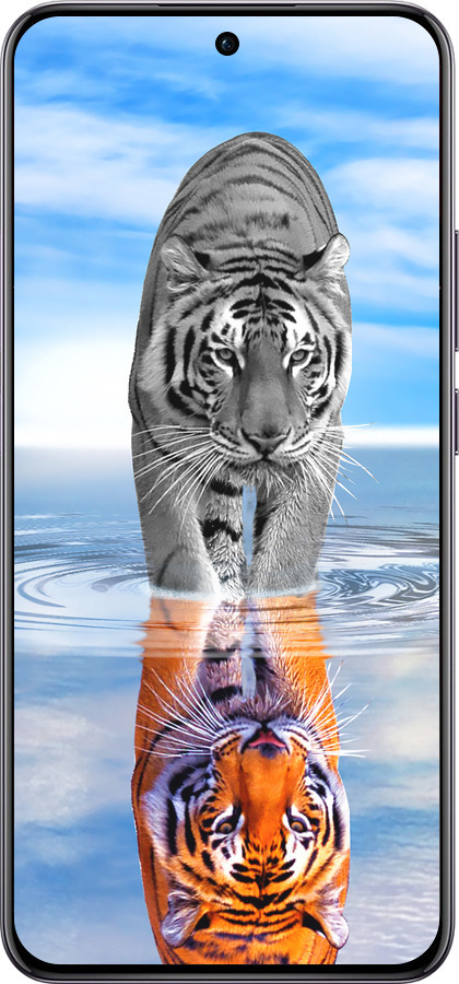 Силіконовий чехол Тигр для Oppo Reno12 Pro 5G - 6016u-3740 изображение 
