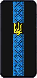 Силиконовый чехол Тризуб в вышиванке для Oppo Reno13 5G - 1158u-3944 изображение 