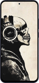 Силиконовый чехол Скелет-меломан v2 для Oppo Reno13 5G - 1200u-3944 изображение 