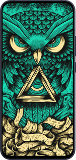 Силиконовый чехол Сова Арт-тату для Oppo Reno13 5G - 3971u-3944 изображение 