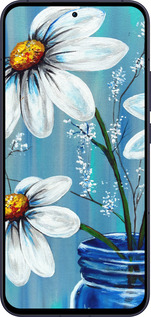 Силіконовий чехол Красиві арт-ромашки для Oppo Reno13 5G - 4031u-3944 изображение 