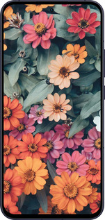 Силіконовий чехол Beauty flowers для Oppo Reno13 5G - 4050u-3944 изображение 