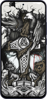 Силіконовий чехол Тату Вікінг для Oppo Reno13 5G - 4098u-3944 изображение 