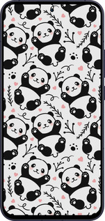 Силиконовый чехол Панды для Oppo Reno13 5G - 4318u-3944 изображение 