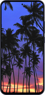 Силиконовый чехол Пальмы для Oppo Reno13 5G - 4324u-3944 изображение 