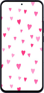 Силиконовый чехол Сердечки 2 для Oppo Reno13 5G - 4763u-3944 изображение 