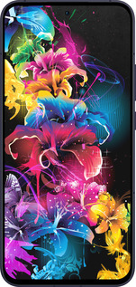 Силиконовый чехол Абстрактные цветы для Oppo Reno13 5G - 511u-3944 изображение 