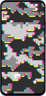 Силиконовый чехол Пиксельный камуфляж для Oppo Reno13 5G - 5481u-3944 изображение 