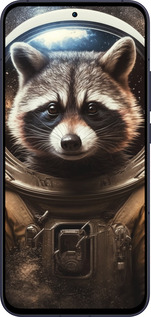 Силиконовый чехол Raccoon austronaut для Oppo Reno13 5G - 5581u-3944 изображение 