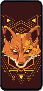 Силиконовый чехол Лиса геометрия для Oppo Reno13 5G - 5607u-3944 изображение 