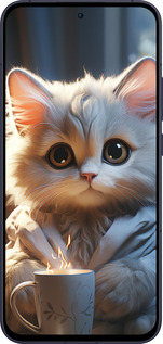 Силиконовый чехол White cat для Oppo Reno13 5G - 5646u-3944 изображение 
