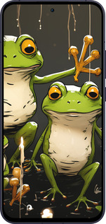 Силиконовый чехол Жабки 2 для Oppo Reno13 5G - 5657u-3944 изображение 