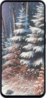 Силиконовый чехол Зимний пейзаж для Oppo Reno13 5G - 5814u-3944 изображение 