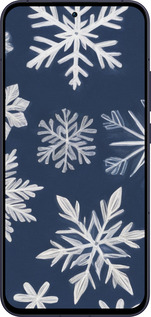 Силиконовый чехол Снежинки для Oppo Reno13 5G - 5821u-3944 изображение 
