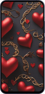 Силіконовий чехол Сердечки для Oppo Reno13 5G - 5831u-3944 изображение 