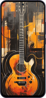 Силиконовый чехол Чехол для телефона Оранжевая Гитара для Oppo Reno13 5G - 5934u-3944 изображение 