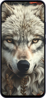 Силиконовый чехол Волчий взгляд для Oppo Reno13 5G - 6066u-3944 изображение 