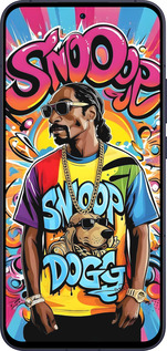 Силіконовий чехол Снуп дог для Oppo Reno13 5G - 6348u-3944 изображение 