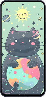 Силиконовый чехол Милый котик для Oppo Reno13 5G - 6364u-3944 изображение 