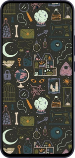 Силиконовый чехол Колдовской принт для Oppo Reno13 5G - 6425u-3944 изображение 