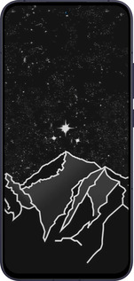 Силиконовый чехол Минималистический горный пейзаж для Oppo Reno13 5G - 6438u-3944 изображение 