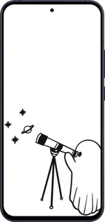 Силиконовый чехол Привидение астроном для Oppo Reno13 5G - 6444u-3944 изображение 