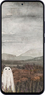 Силиконовый чехол Одинокий призрак на фоне гор для Oppo Reno13 5G - 6486u-3944 изображение 