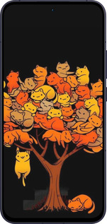 Силиконовый чехол Дерево и котики для Oppo Reno13 5G - 6516u-3944 изображение 