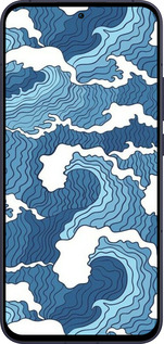 Силіконовий чехол Абстрактний малюнок морських хвиль для Oppo Reno13 5G - 6538u-3944 изображение 