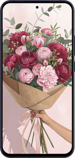 Силиконовый чехол Пионы 1 для Oppo Reno13 5G - 6705u-3944 изображение 