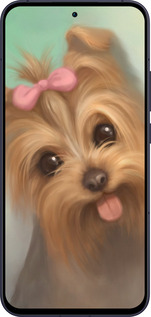 Силиконовый чехол Нарисованный йоркширский терьер для Oppo Reno13 5G - 928u-3944 изображение 