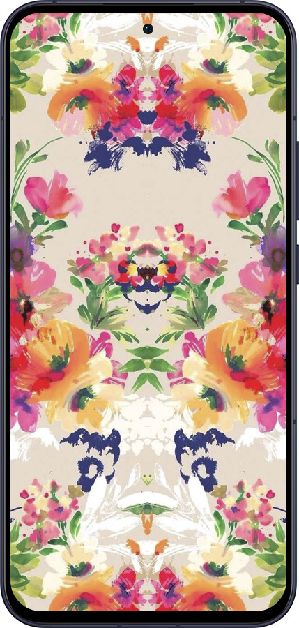Силиконовый чехол Цветочный узор для Oppo Reno13 5G - 1083u-3944 изображение 