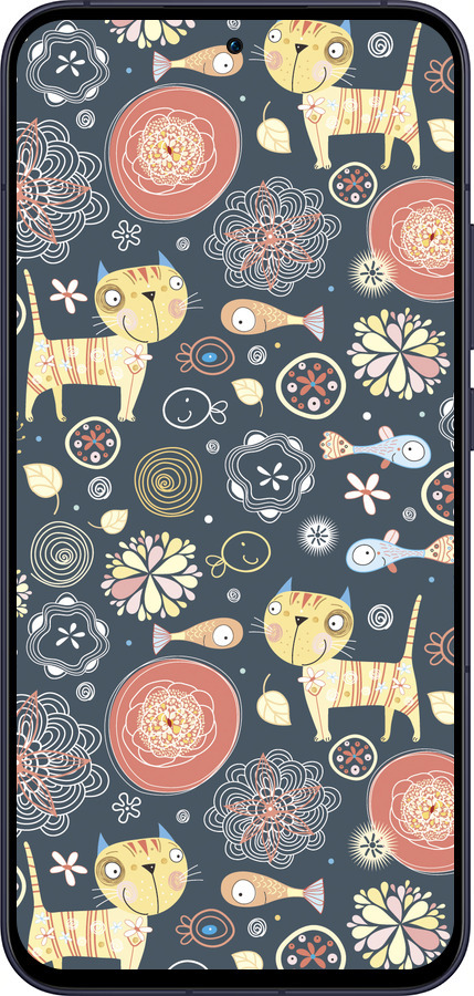 Силиконовый чехол Котята v4 для Oppo Reno13 5G - 1224u-3944 изображение 