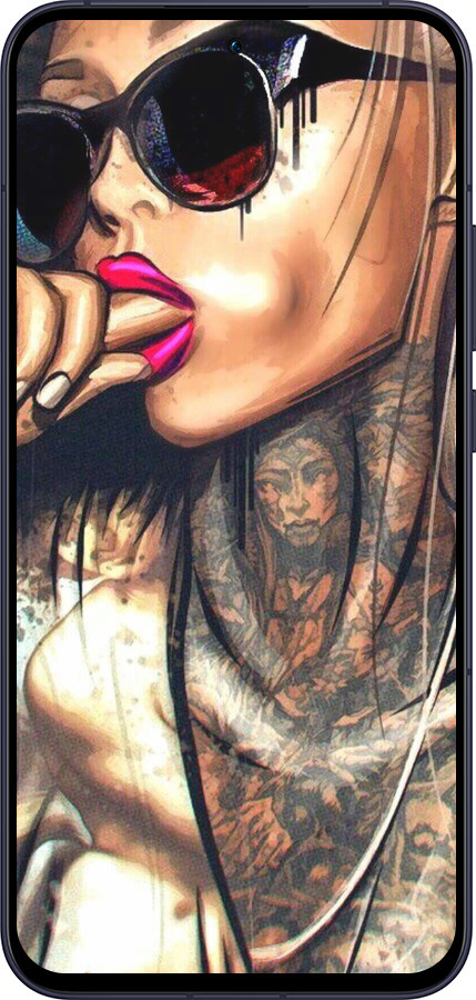 Силиконовый чехол Девушка в тату для Oppo Reno13 5G - 4001u-3944 изображение 