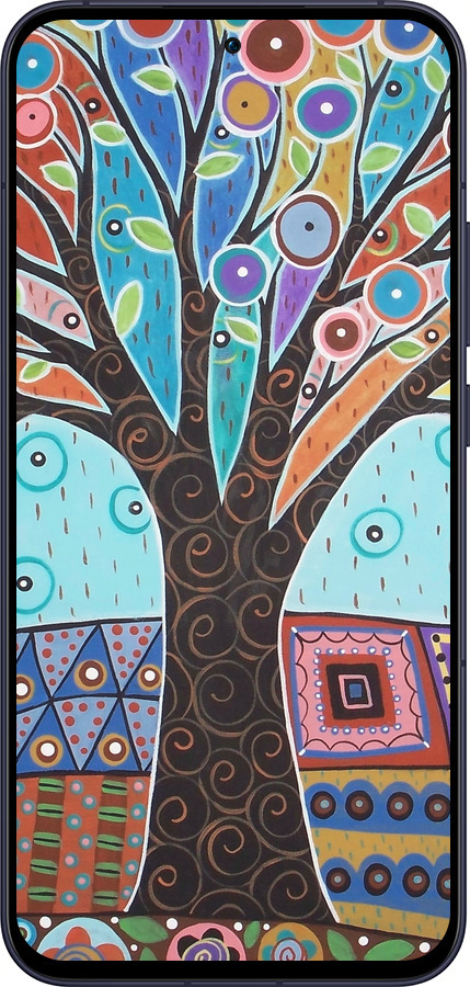Силиконовый чехол Арт-дерево для Oppo Reno13 5G - 4008u-3944 изображение 