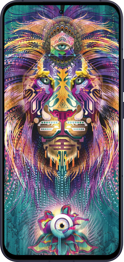 Силиконовый чехол Люминесцентный лев для Oppo Reno13 5G - 4037u-3944 изображение 