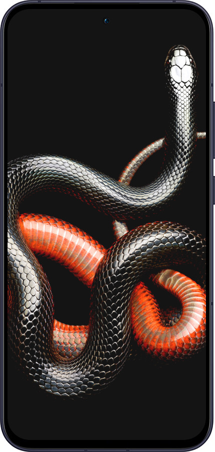 Силиконовый чехол Красно-черная змея на черном фоне для Oppo Reno13 5G - 4063u-3944 изображение 