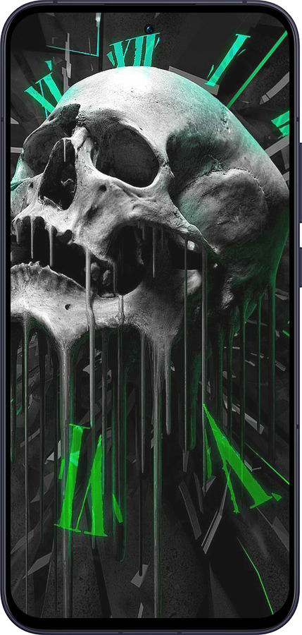 Силіконовий чехол Череп-годинник для Oppo Reno13 5G - 4100u-3944 изображение 